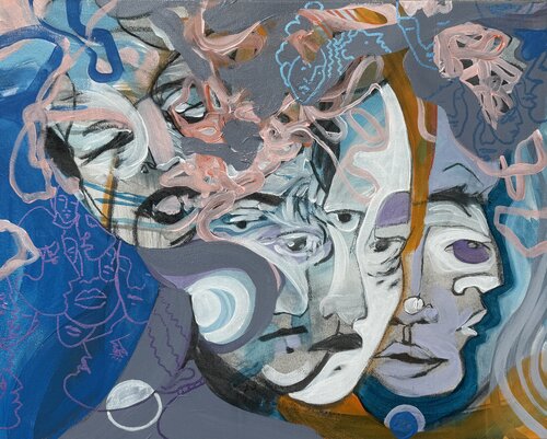 Blue Dream by Andreea Bianca Velcsov, Painting for Sale on Select
