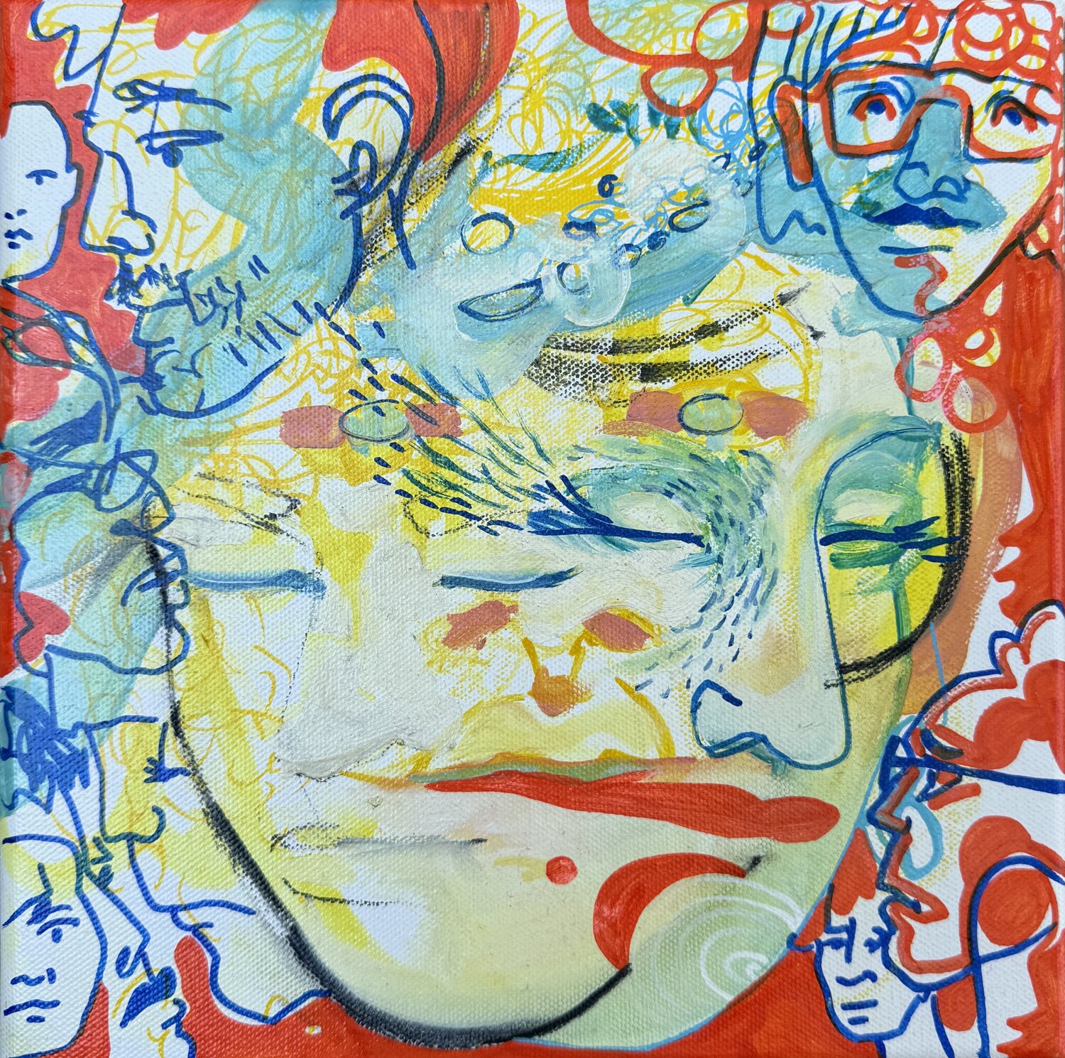 Many Within One Andreea Bianca Velcsov Original painting for sale