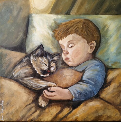 Safe Together by Anna Shkarban, Painting for Sale on Select