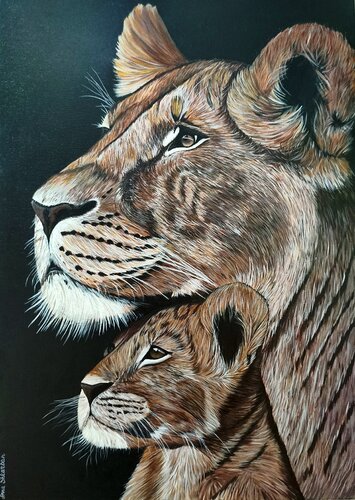 The Protector by Anna Shkarban, Painting for Sale on Select