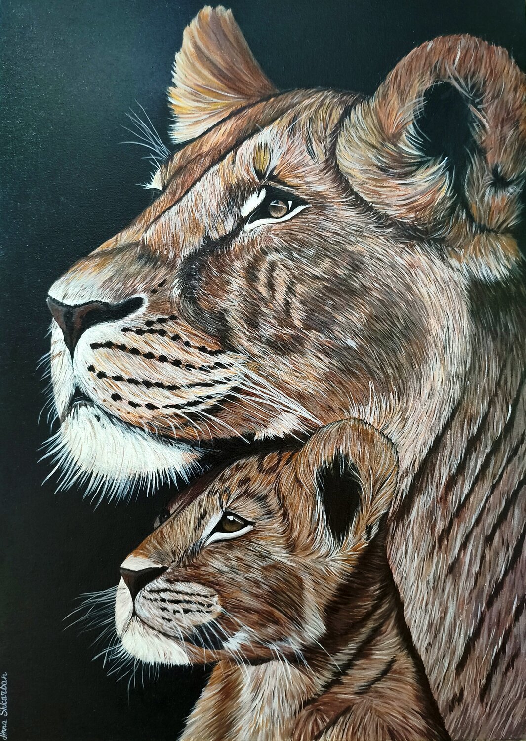 The Protector Anna Shkarban Original painting for sale