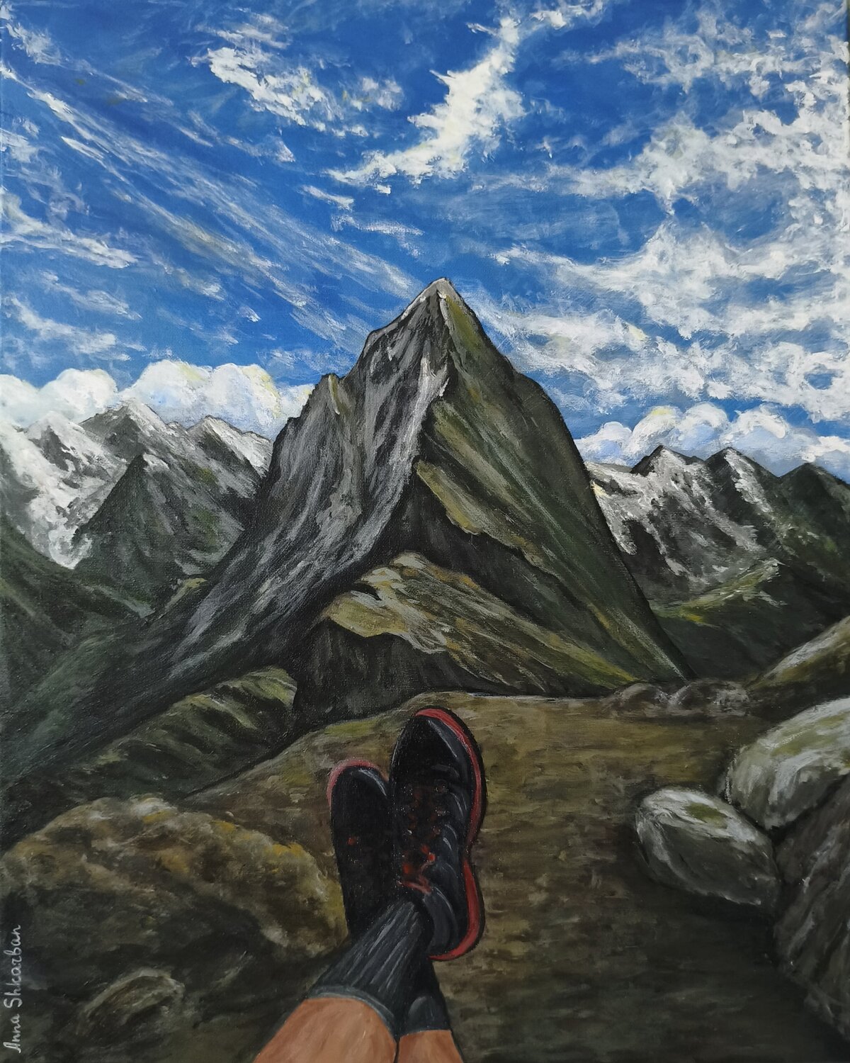 Your Place of Power Anna Shkarban Original painting for sale