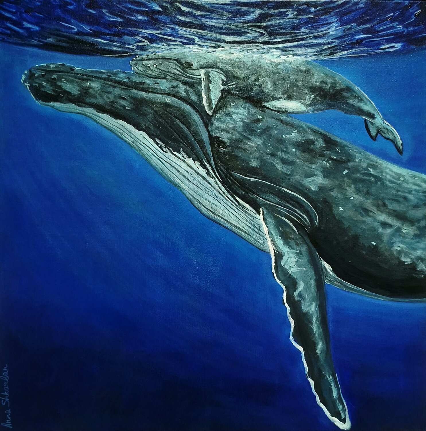 Silent Depths Anna Shkarban Original painting for sale