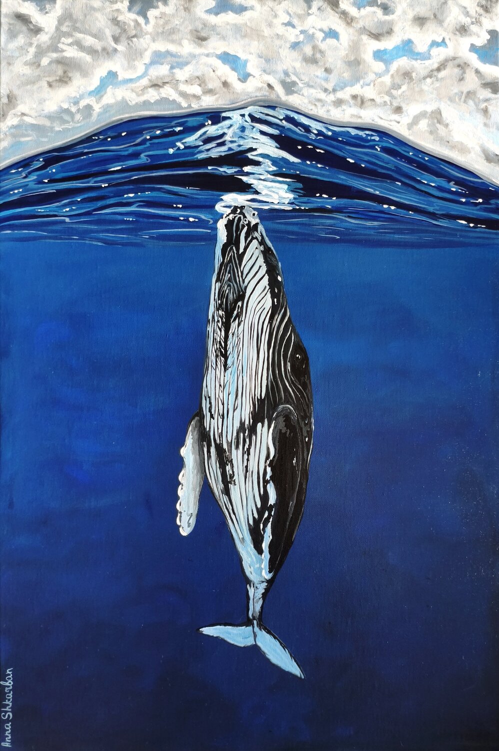 Touch the Sky Anna Shkarban Original painting for sale