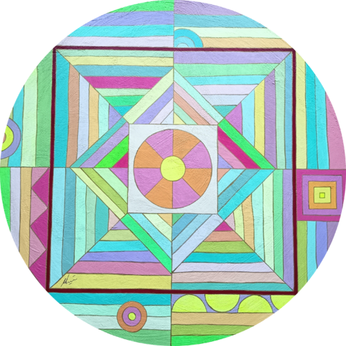 Círculo de transformación by María Martínez Araujo, Painting for Sale on Select