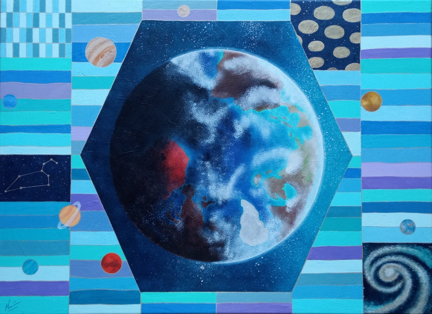 Energía en movimiento. María Martínez Araujo Original painting for sale