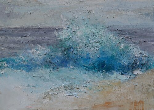 Gran ola. by Carlos López González, Painting for Sale on Select