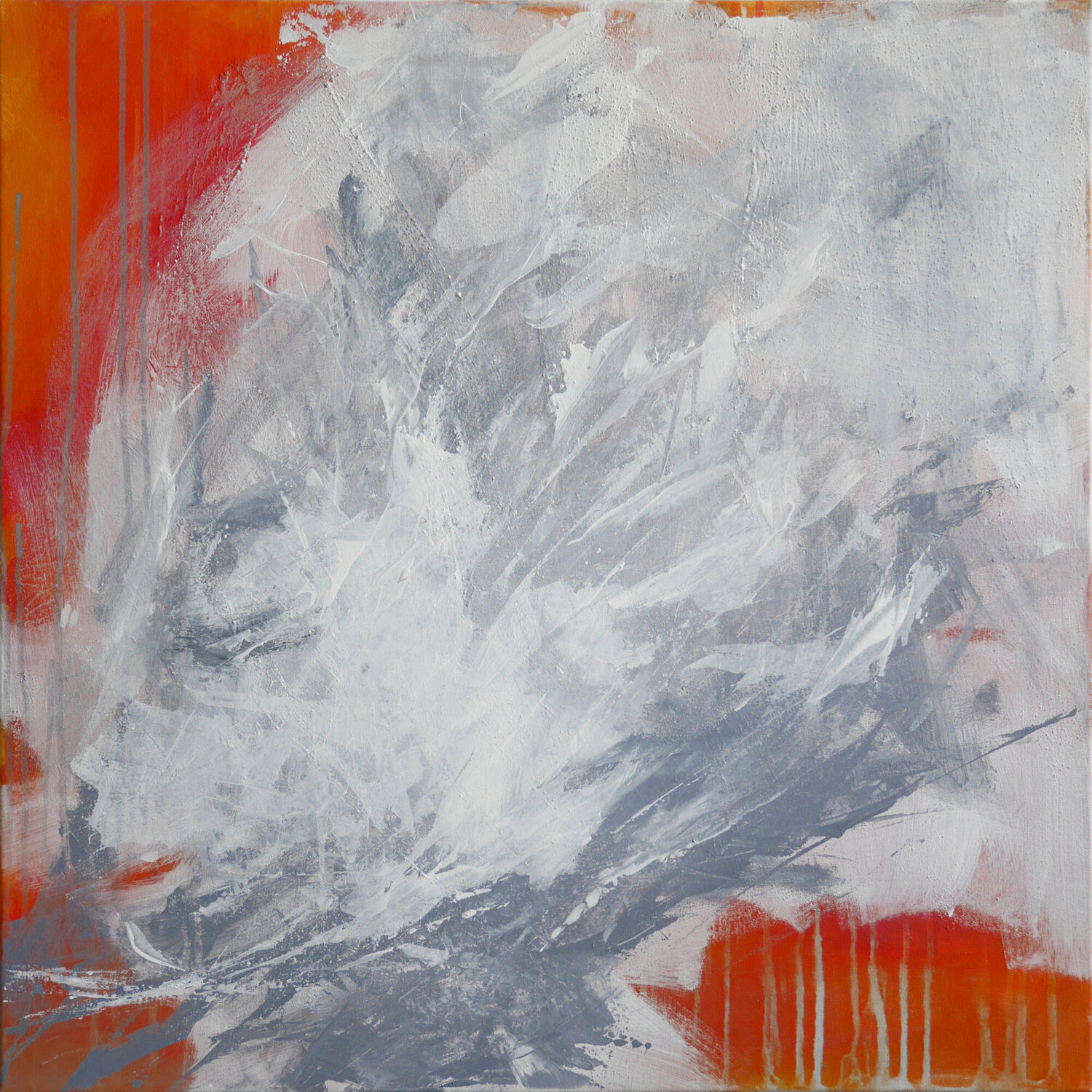 Orange-Lichtblau 3 Tanja Robisch Original painting for sale