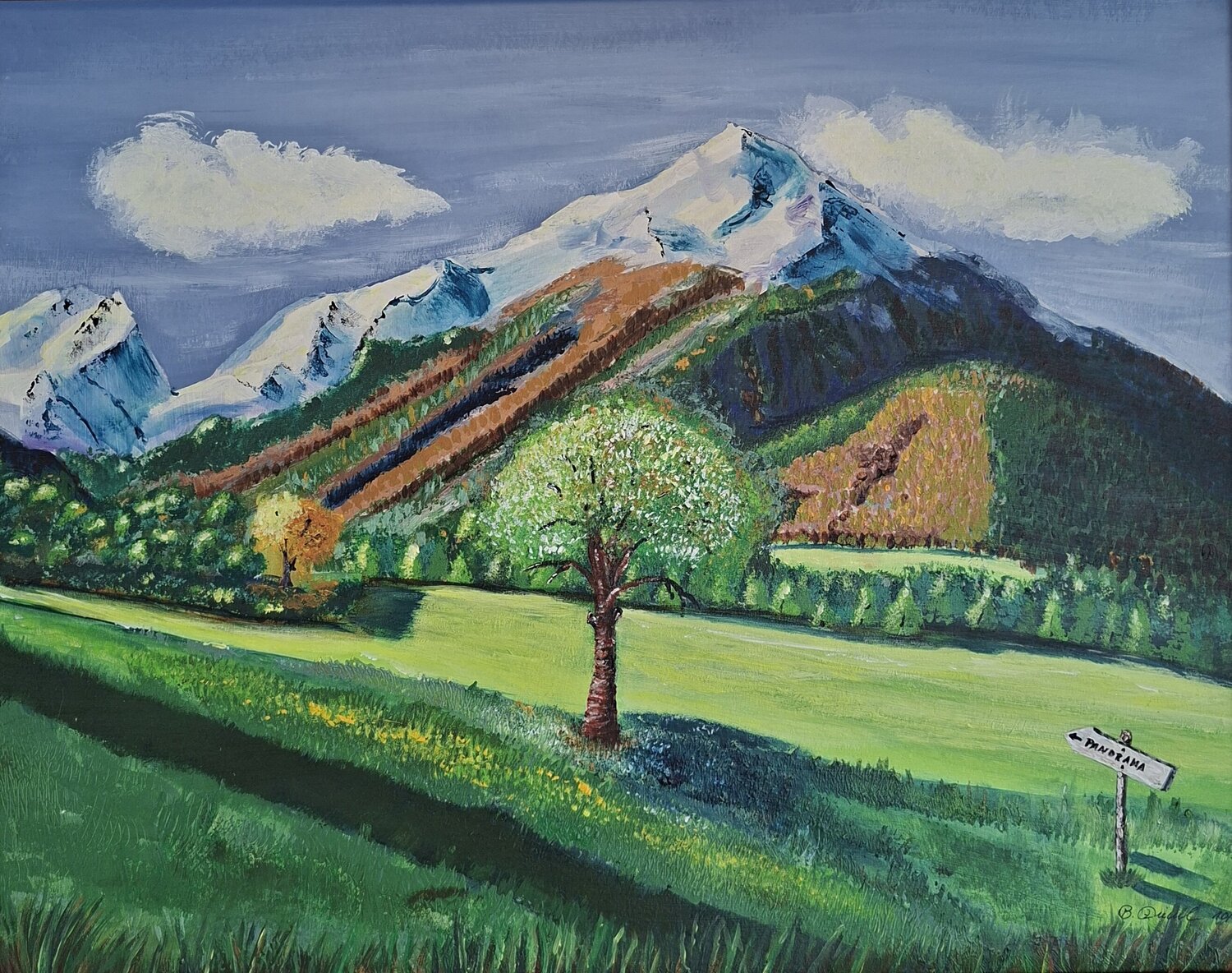 Schöne Aussicht Betty Dienel Original painting for sale