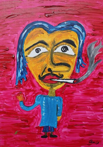 Il custode dell'aria storta by Lhandy, Painting for Sale on Select