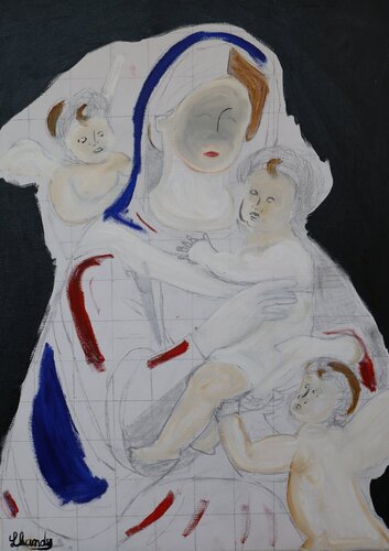 21st Century Madonna by Lhandy, Painting for Sale on Select