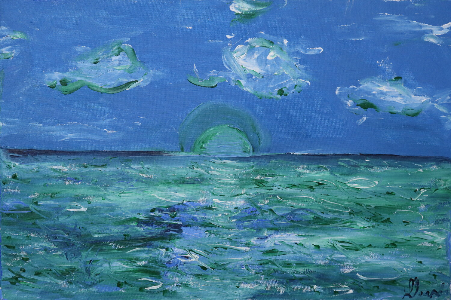 Oceanic Alchemy Lhandy Original painting for sale