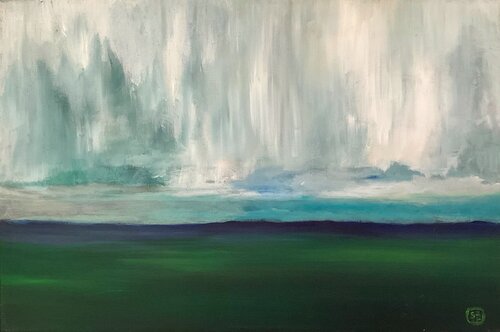 „Nuages II“ by Sabina Bogus, Painting for Sale on Select