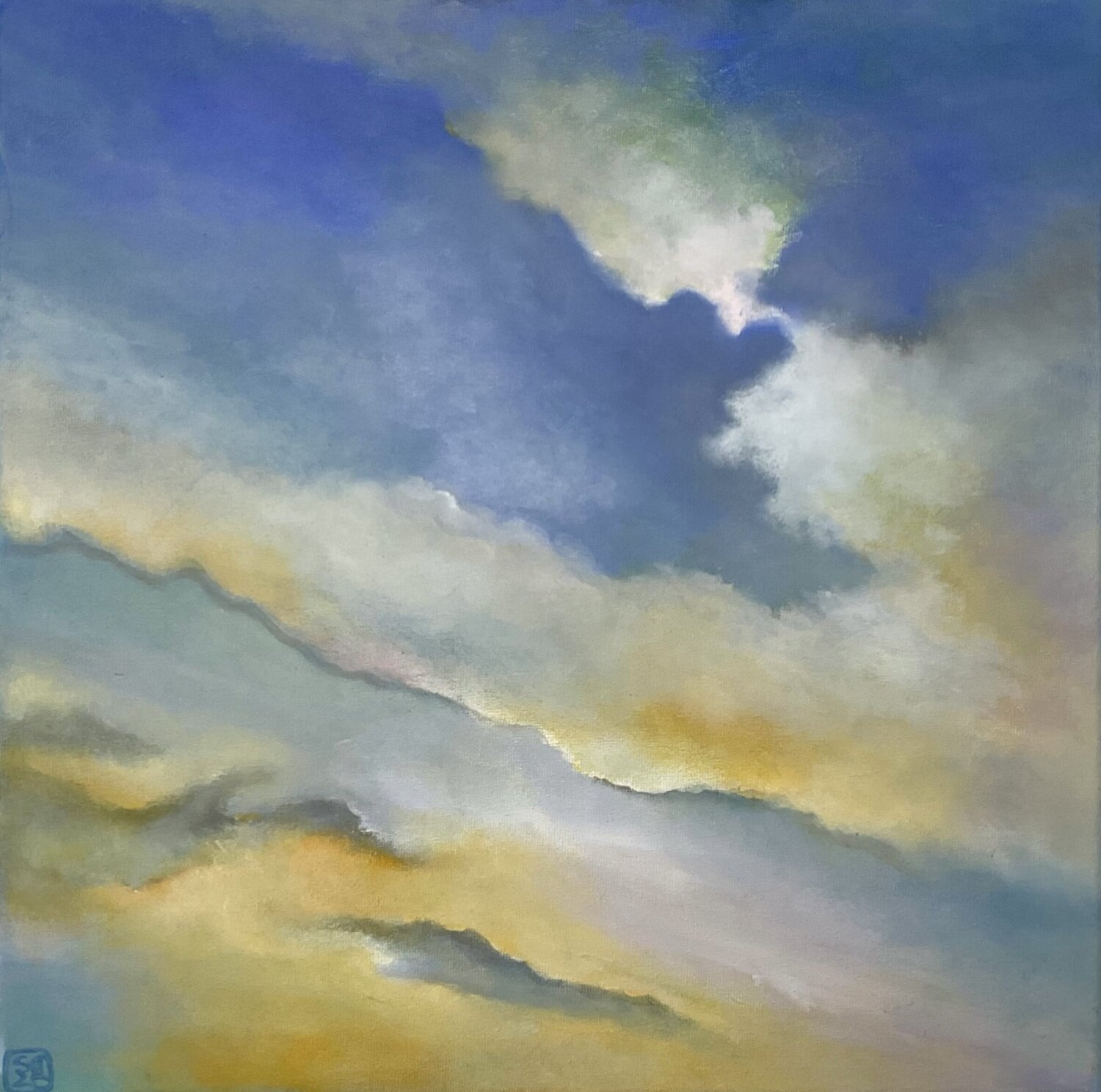 „Nuages“ Sabina Bogus Original painting for sale