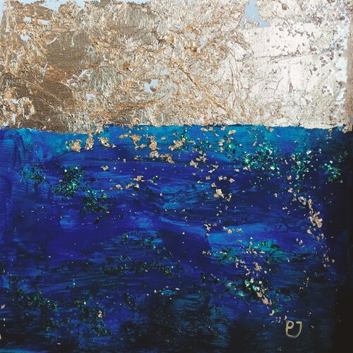 Ethereal blue. by Joanna Pyrskala, Painting for Sale on Select