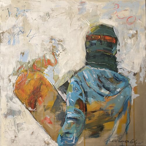 Snowboard I by Tanja Schnabl, Painting for Sale on Select