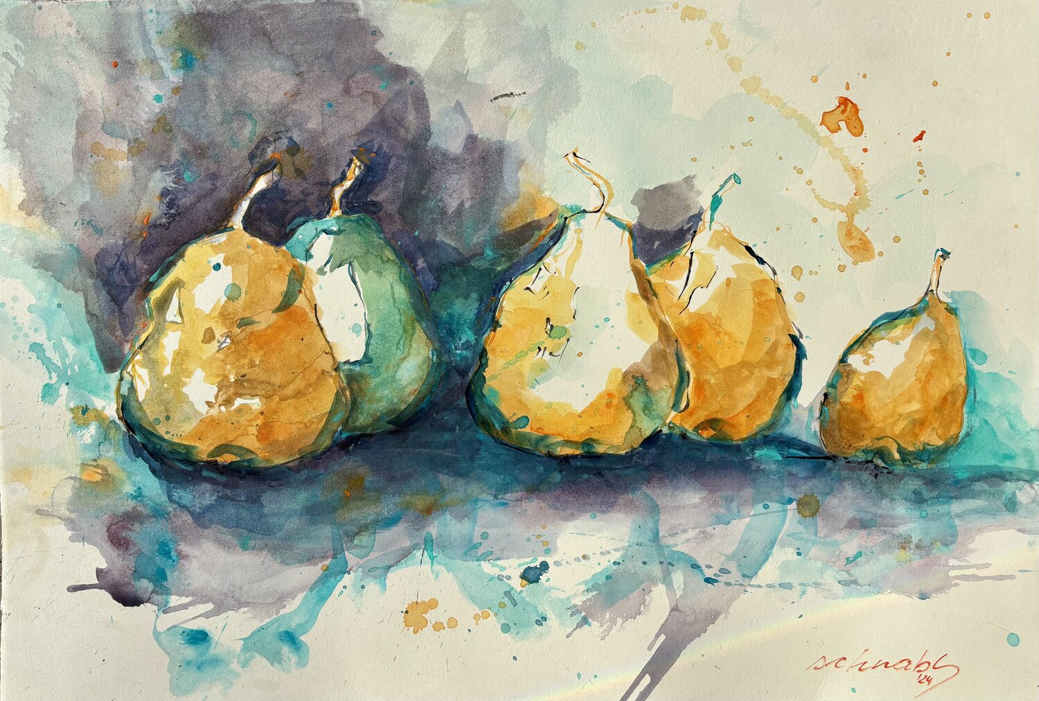 Herbst in Österreich Tanja Schnabl Original painting for sale