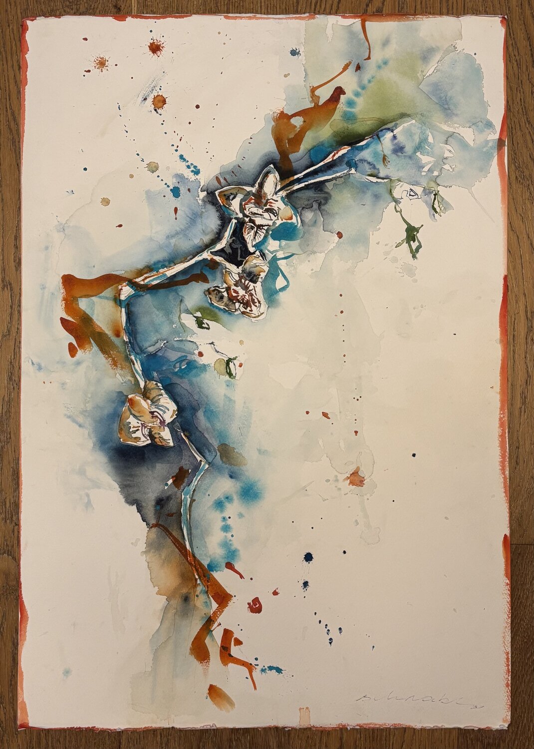 Wilde Orchidee Tanja Schnabl Original painting for sale