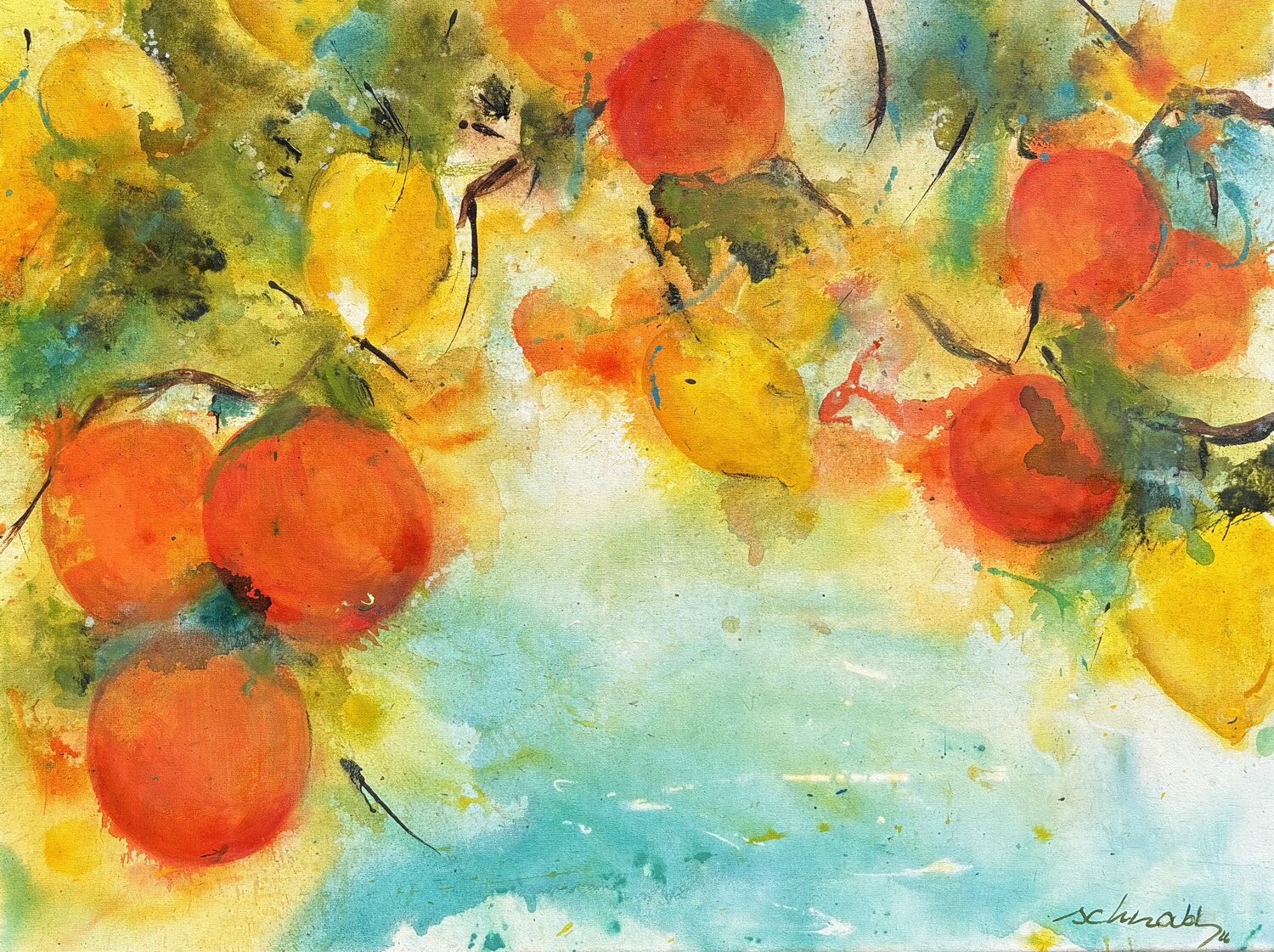 Sommergefühle II Tanja Schnabl Original painting for sale