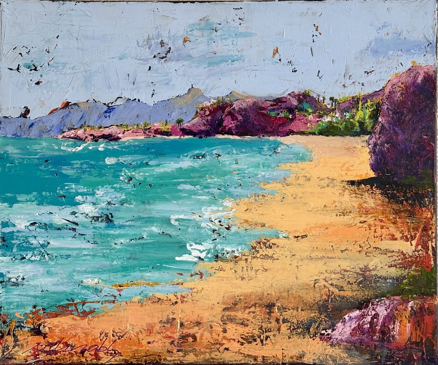 Coast II Tanja Schnabl Original painting for sale