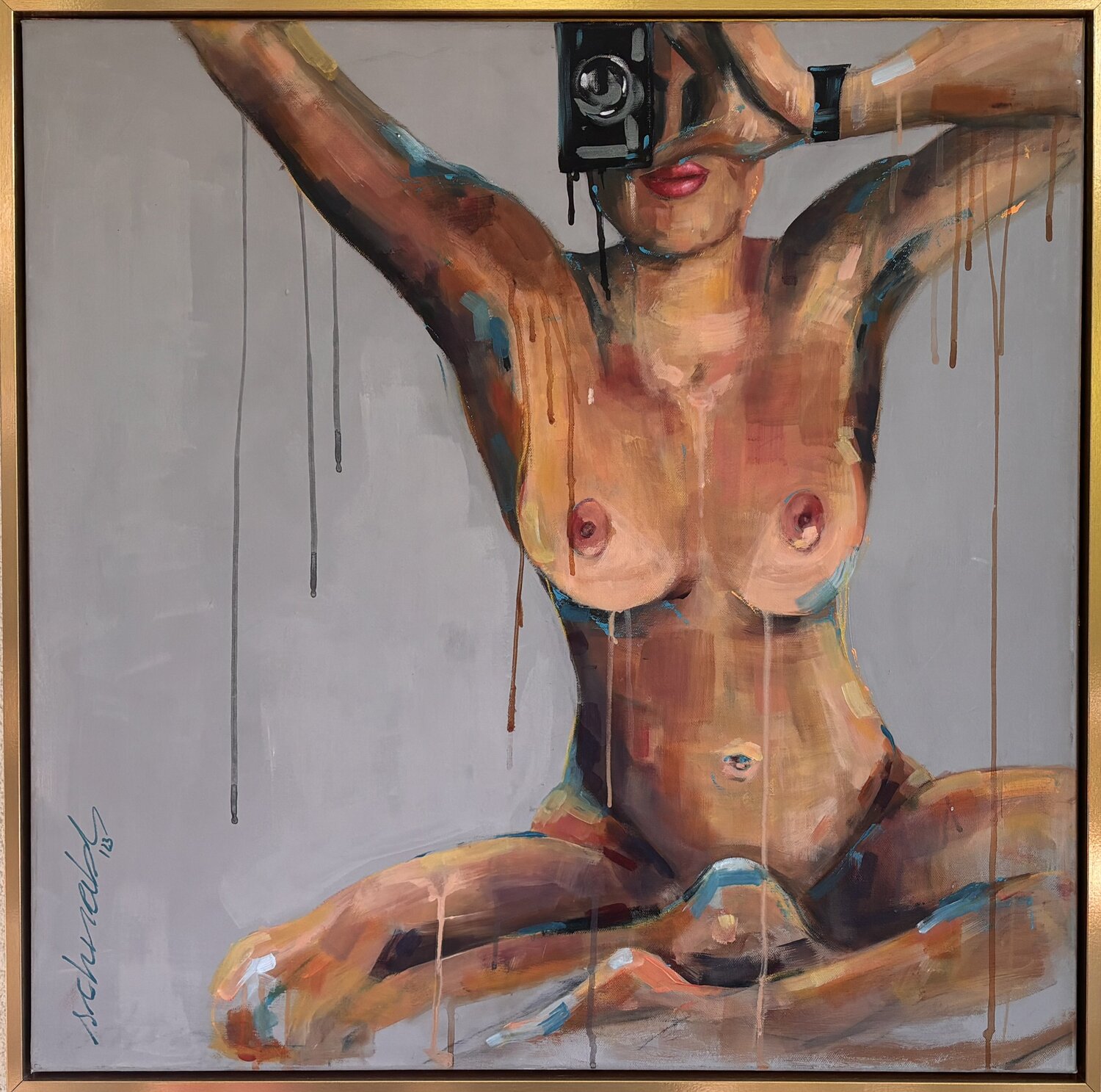 Private Fotoshooting Tanja Schnabl Original painting for sale