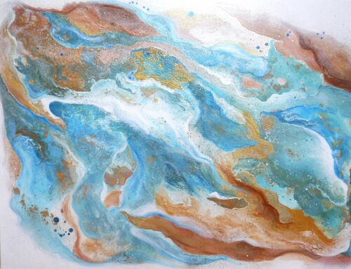 Wellen Tanz by Marta Morgen, Painting for Sale on Select