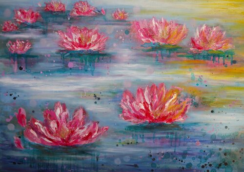 Teich by Marta Morgen, Painting for Sale on Select