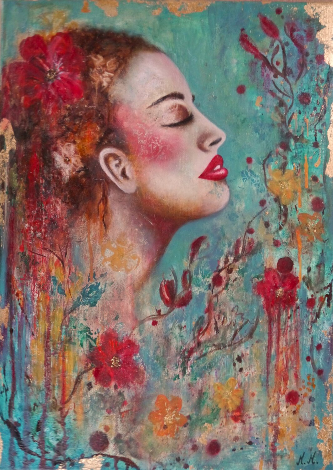 Herbstliche Stimmung Marta Morgen Original painting for sale
