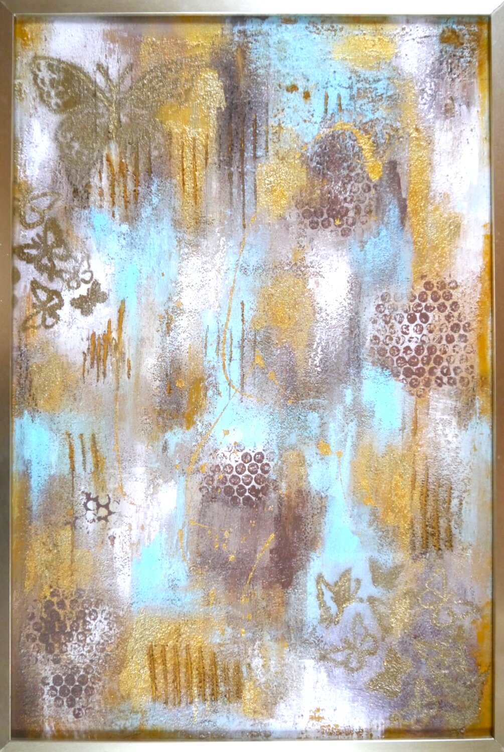 Goldene Flügel Marta Morgen Original painting for sale
