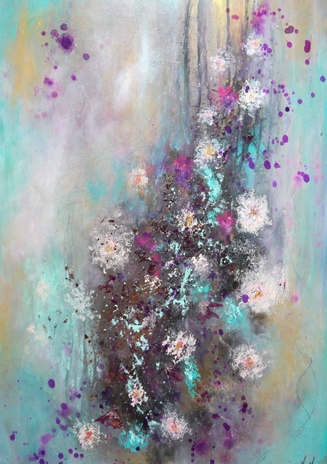 Endlich blüht es Marta Morgen Original painting for sale