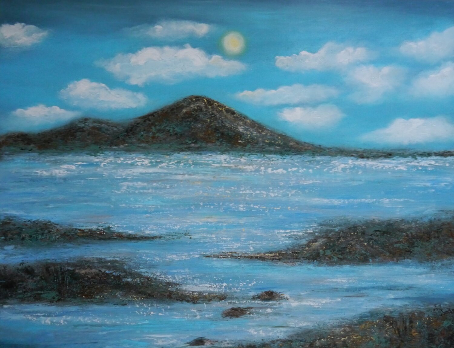 Nach Regen folgt Sonne Marta Morgen Original painting for sale