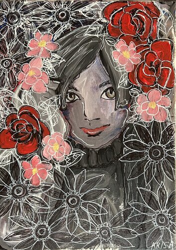 自画像2 by アリサ オオツカ, Painting for Sale on Select