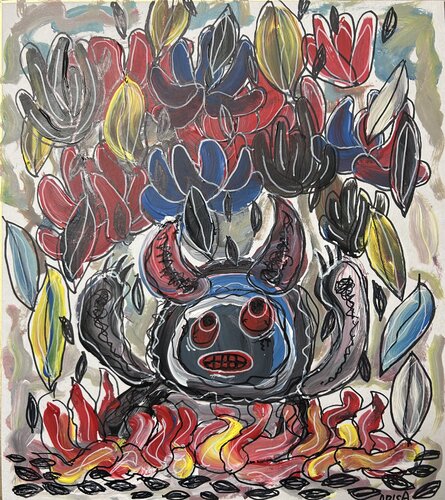 地獄と枯れ草 by アリサ オオツカ, Painting for Sale on Select