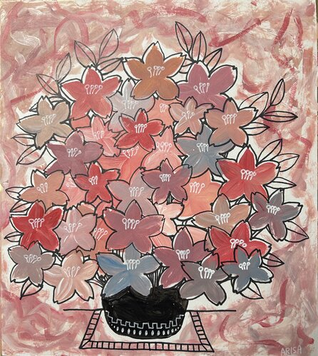 桜花瓶 by アリサ オオツカ, Painting for Sale on Select