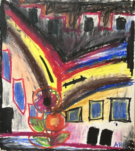 まちなか by アリサ オオツカ, Painting for Sale on Select