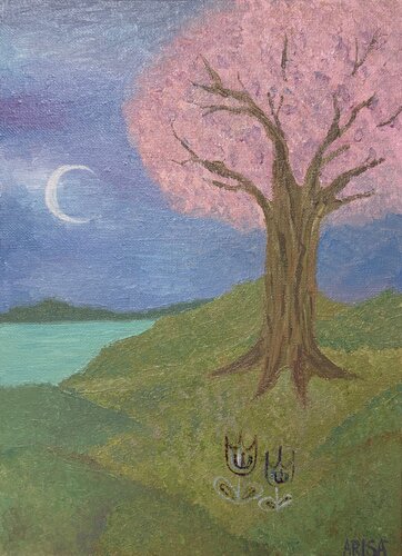 春の夜空 by アリサ オオツカ, Painting for Sale on Select