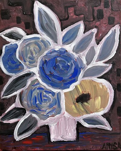 都会の花々 by アリサ オオツカ, Painting for Sale on Select