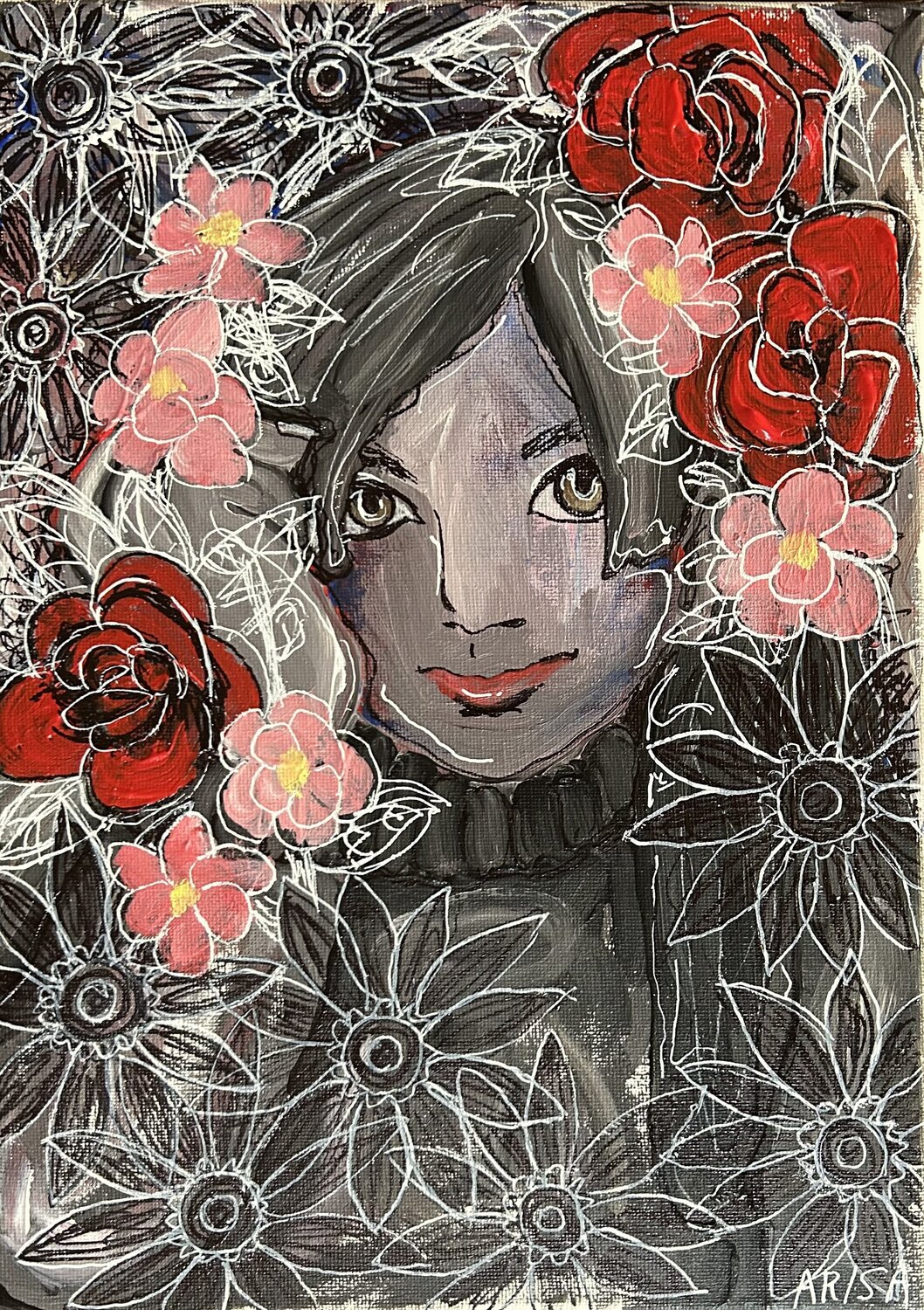 自画像2 アリサ オオツカ Original painting for sale