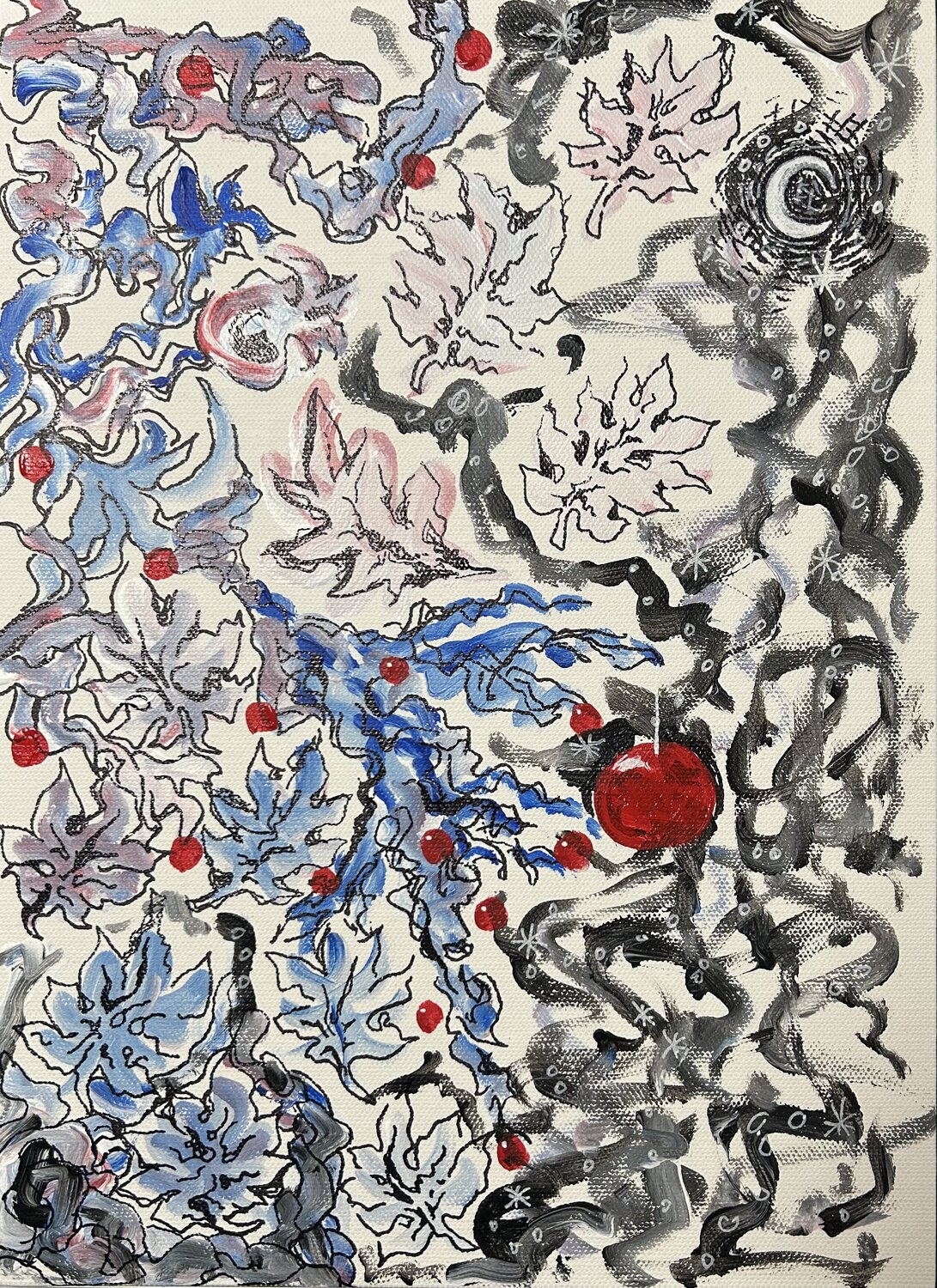 冬飾り アリサ オオツカ Original painting for sale