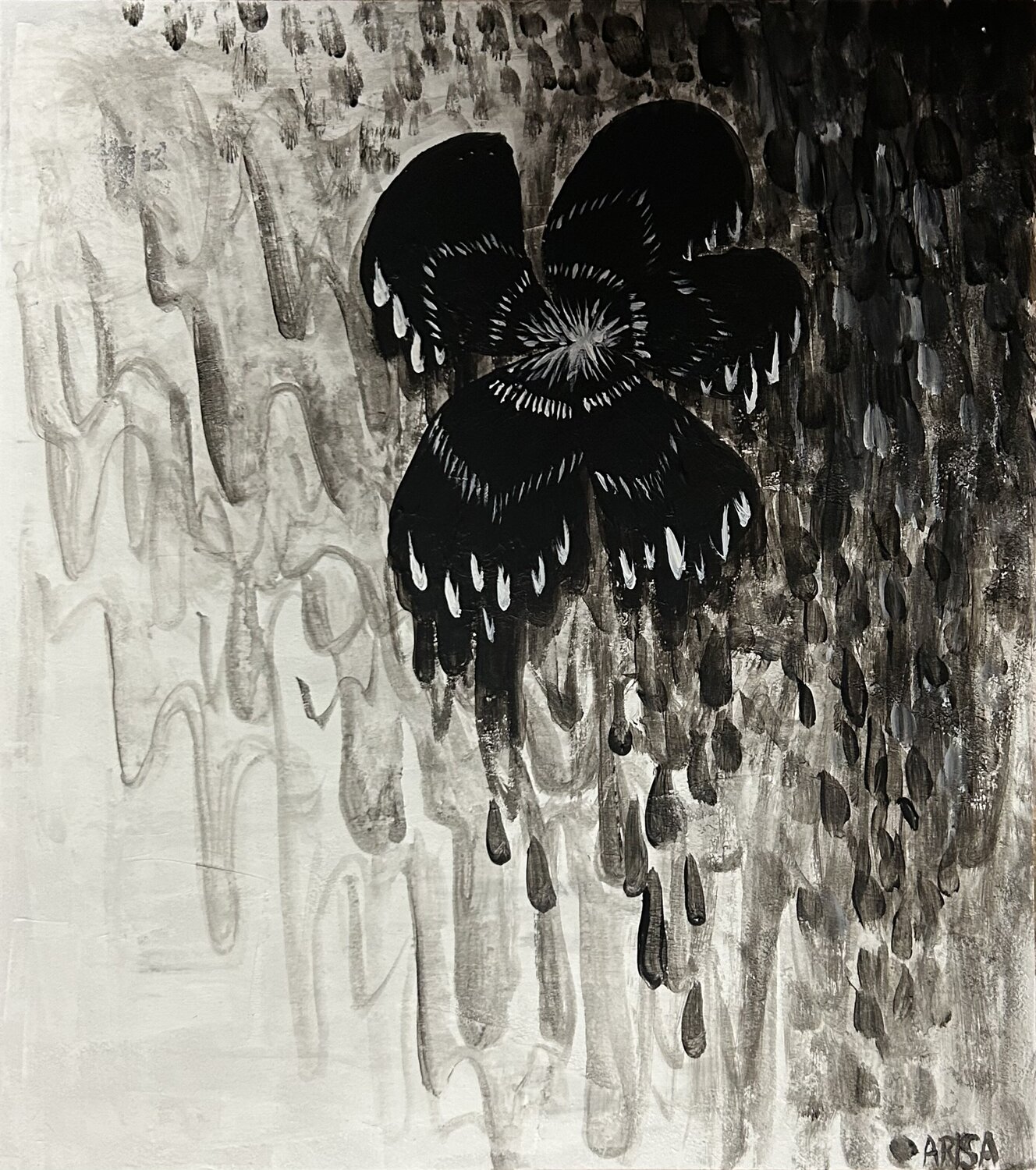花溶ける アリサ オオツカ Original painting for sale
