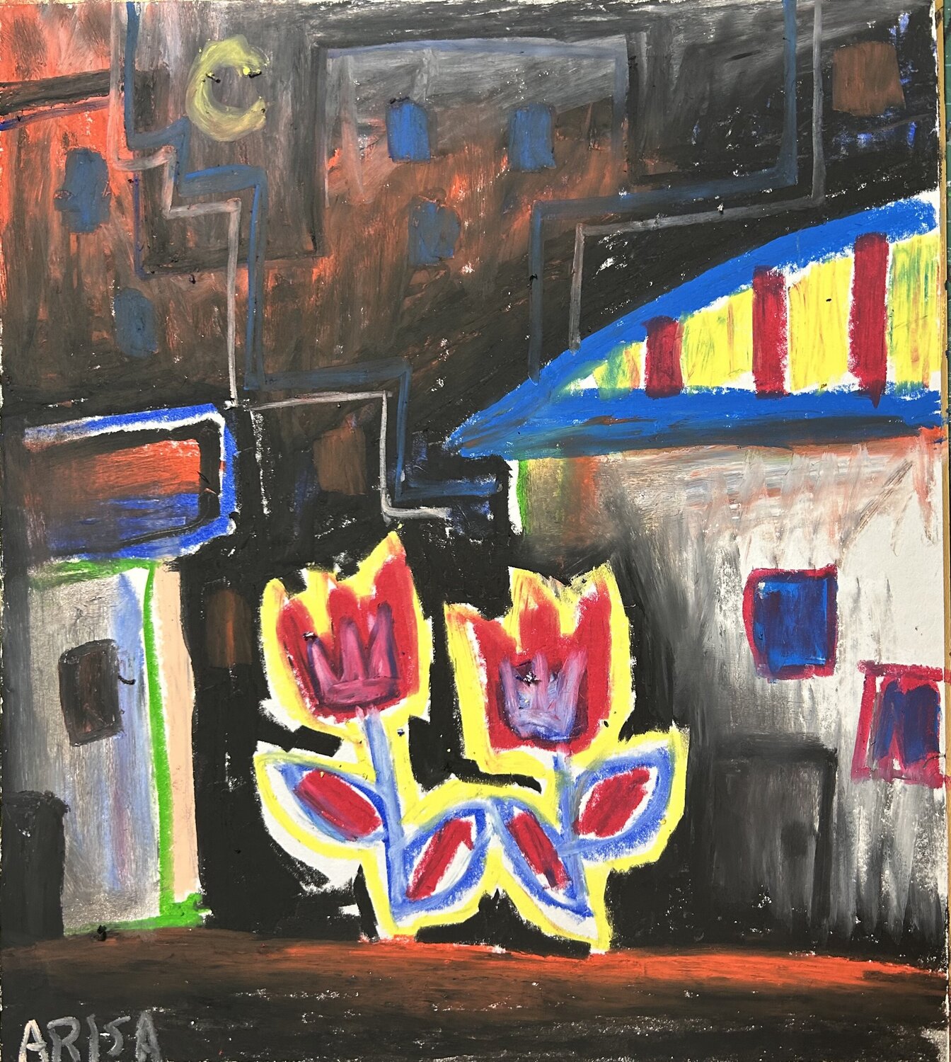 スラム アリサ オオツカ Original painting for sale