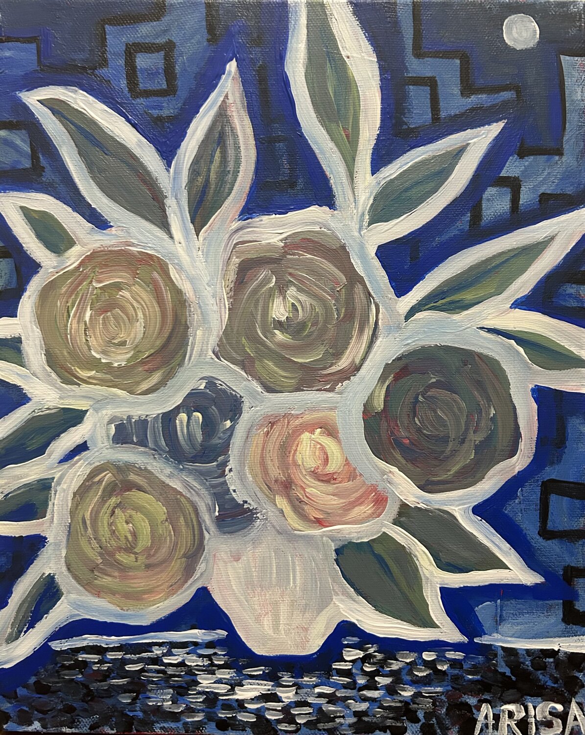 悪寒と温もり アリサ オオツカ Original painting for sale