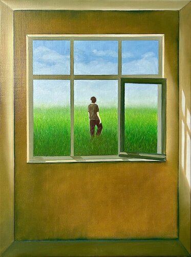 If the landscape says yes by walter dermul, Painting for Sale on Select