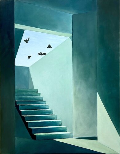 Birds by walter dermul, Painting for Sale on Select