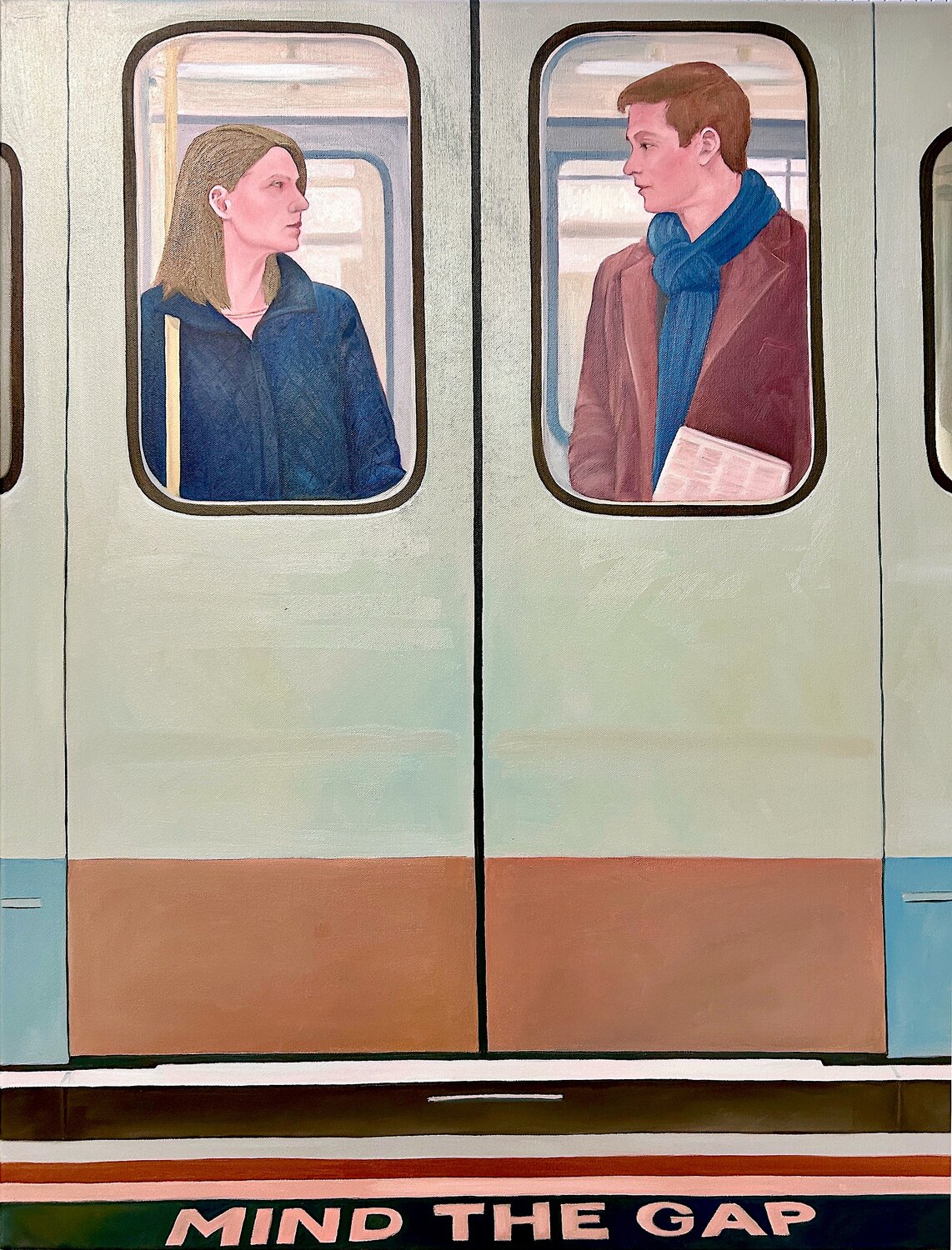 Mind the gap walter dermul Original painting for sale