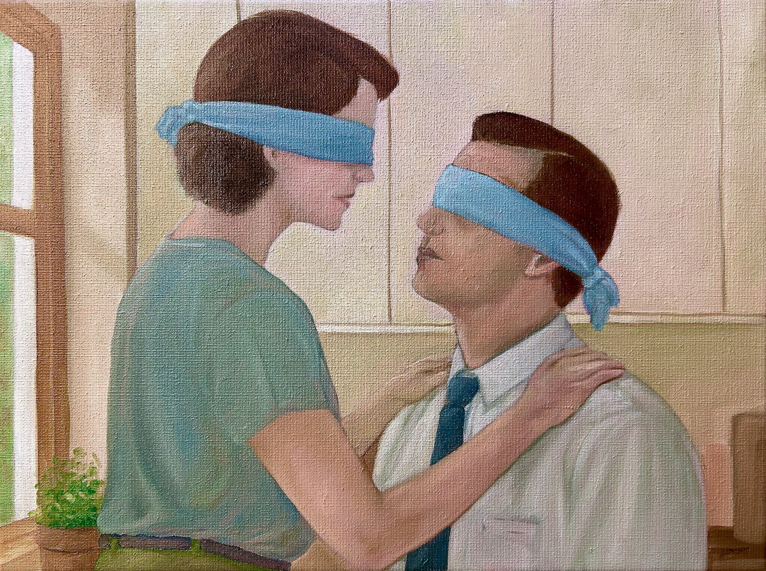 Eye to eye walter dermul Original painting for sale