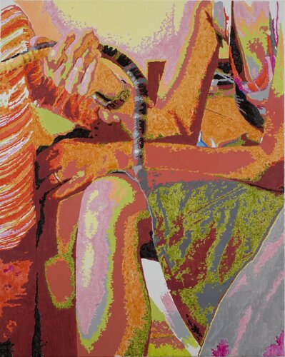 Die gefundene Schlange by Saskia Schüler, Painting for Sale on Select