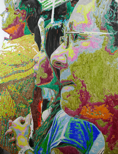 Hörer by Saskia Schüler, Painting for Sale on Select