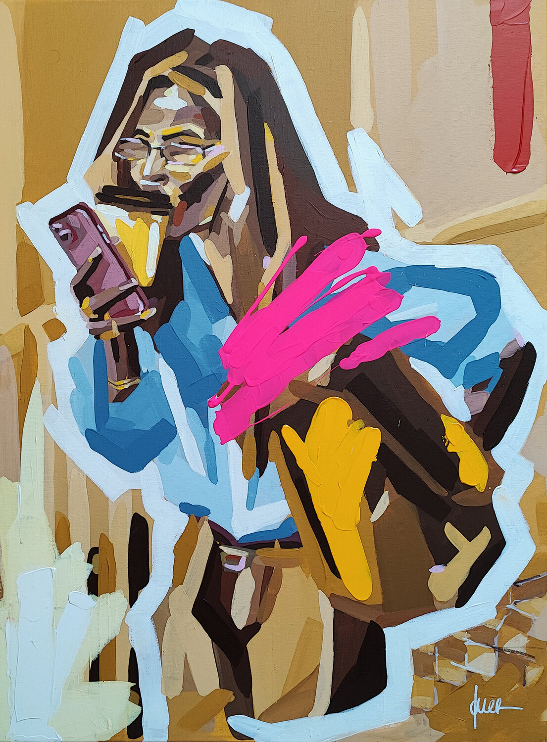 Snapshot Of Humanity Studio LaMon Original painting for sale