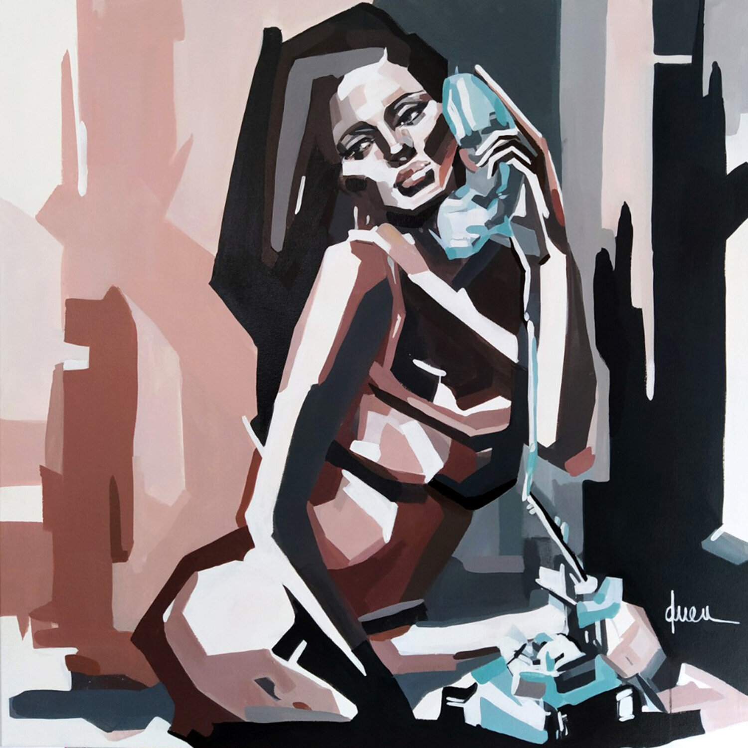 Unfinished Business Studio LaMon Original painting for sale